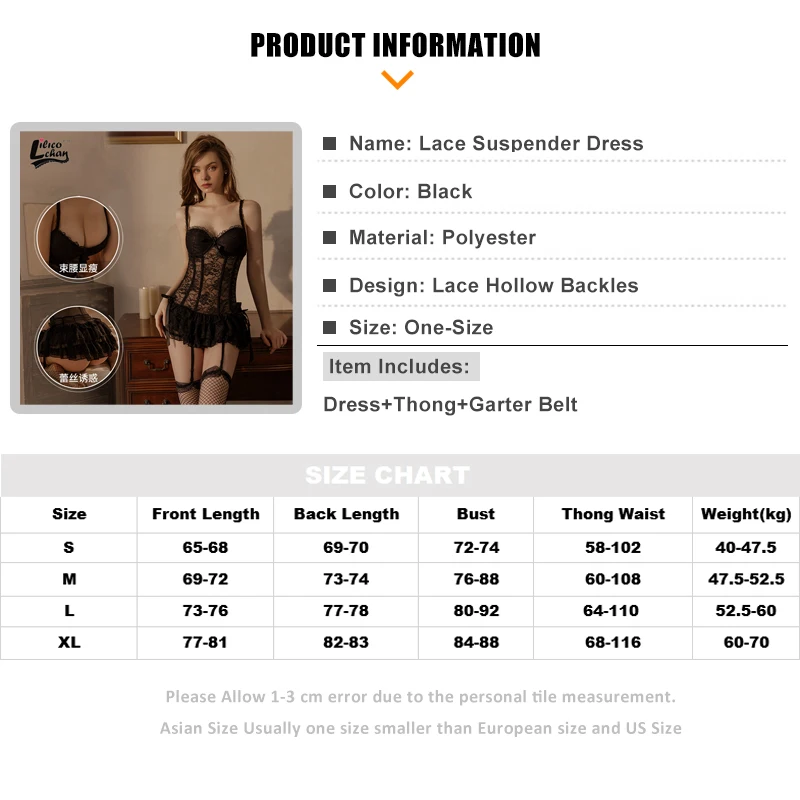 Backless Hollow Out Sexy Lingerie for Women Lace Skinny Suspender Off Shoulder Gather Underwire Mini Dress Erotic costumes New