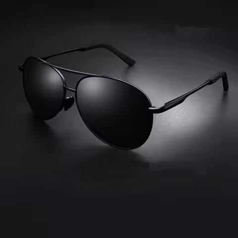 Aviation Metail Frame Polarized Sunglasses Men Color Changing Sun Glasses  Pilot Male Day Night Vision Driving