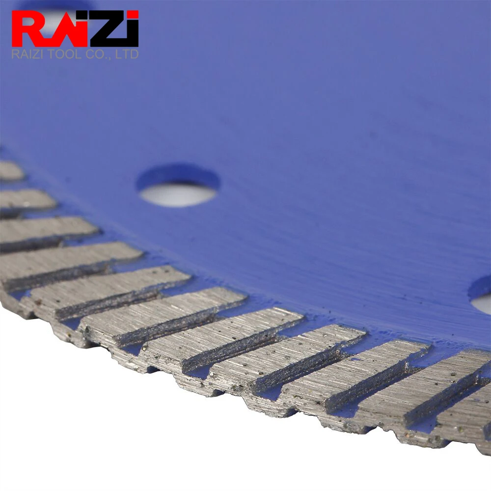 Raizi 5 polegada/125mm x disco de corte diamante rosca bloqueio para granito porcelana telha profissional diamante turbo corte seco lâmina serra