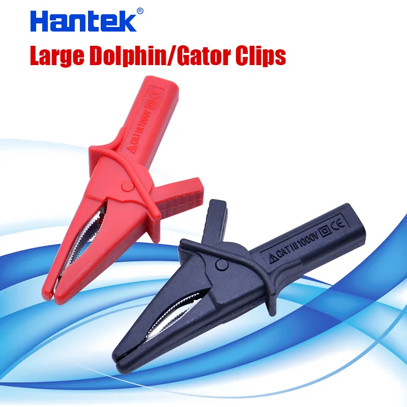 Gator Clips Fitting of DSO3064  (HT18A)  Large Dolphin Gator Clip for Oscilloscope Red + Black Oscilloscope Accessory