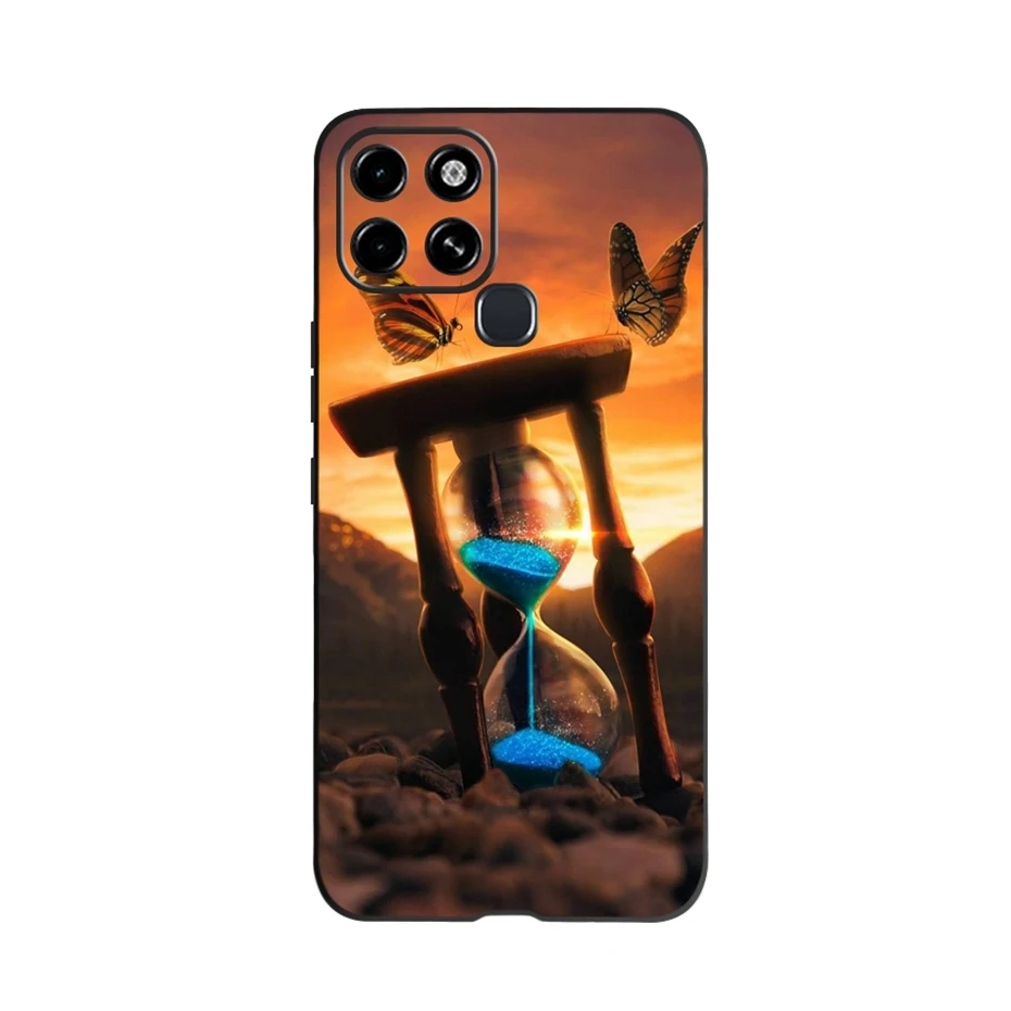 For Infinix Smart 6 Case Silicone Black Soft Protective Shell Funda For INFINIX Smart6 Smart 6 Phone Case 6.6\