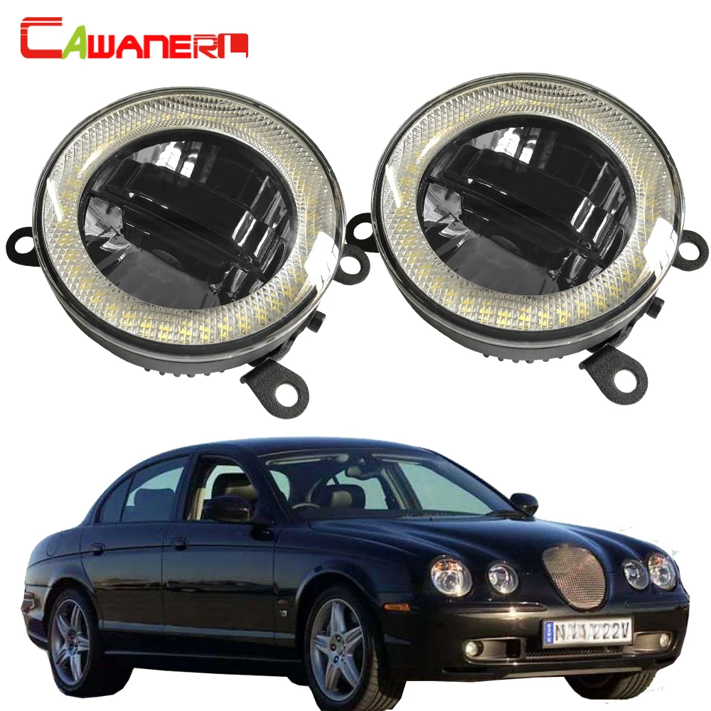 

Cawanerl For 1999-2007 Jaguar S-Type (CCX) Saloon Car LED Fog Light DRL Daytime Running Light Angel Eye Bulb 3000LM 12V 2 Pieces