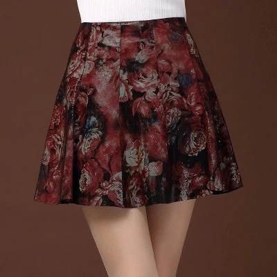 

Top brand Skirt Women Pleated Sheepskin Print Skirt high quality