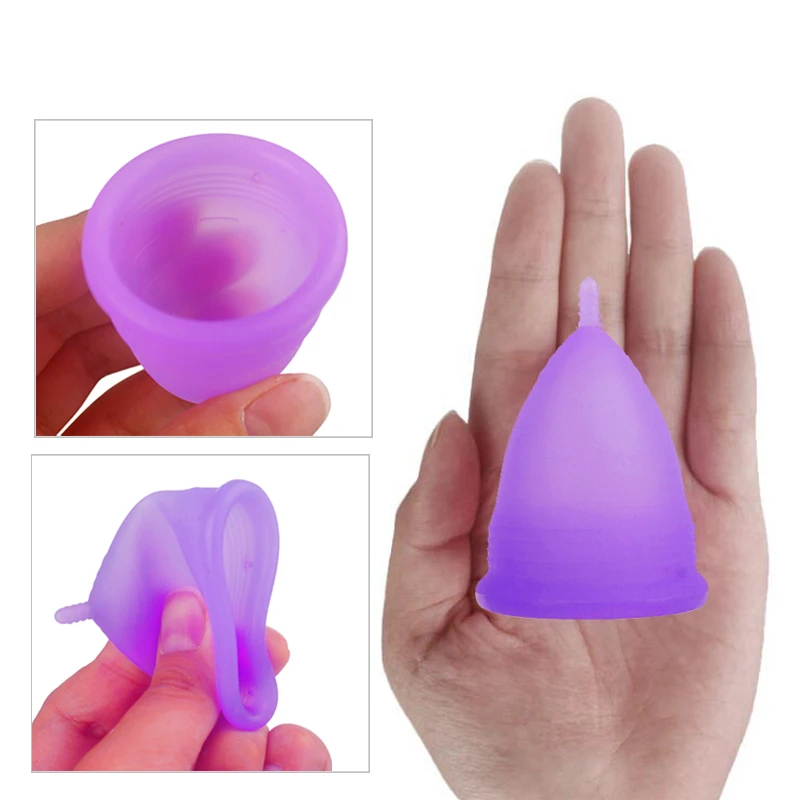 3Pcs Medical Grade Silicone Menstrual Cup Women Mestrual Period Cups Coppetta Mestruale Coupe Feminine Hygiene Menstrual Disc