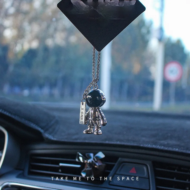 Car Pendant Creative Spaceman Hanging Hip Hop Astronaut Ornament Auto Rearview Mirror Interior Decoration Accessories Boys Gifts