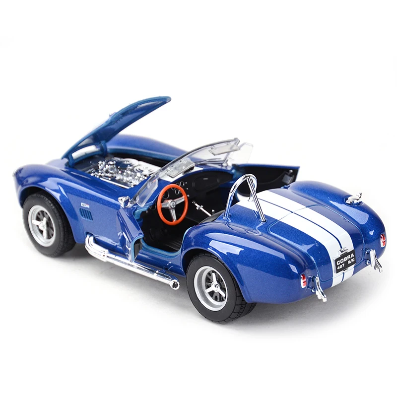 Классический автомобиль Welly 1:24 1965 Shelby Cobra 427, литые автомобили, Коллекционная модель автомобиля, игрушки