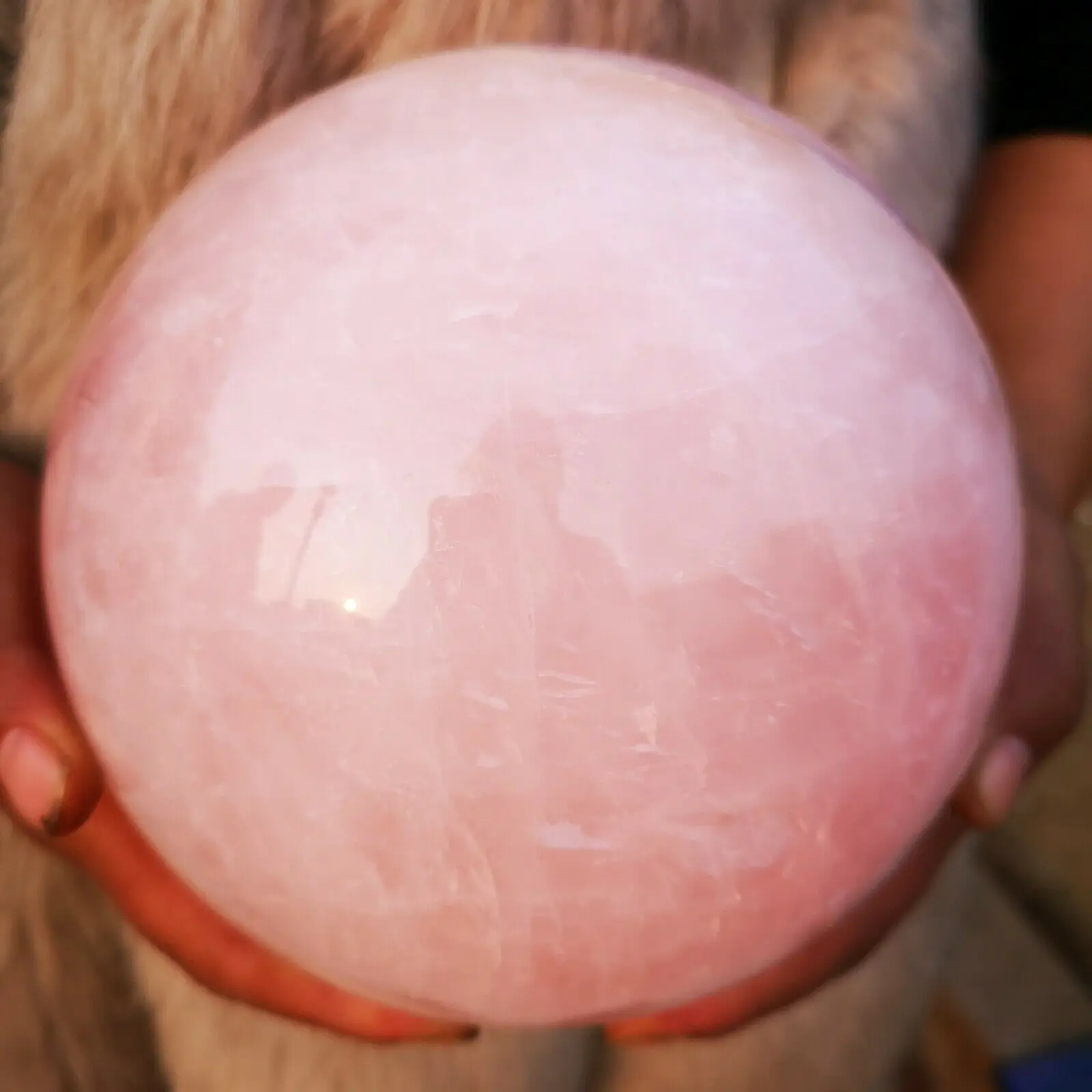 

500g/1000g/1500g Natural Pink Rose Quartz Magic Crystal Healing Ball Sphere