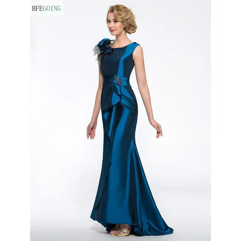 Taffeta Sleeveless  Floor-Length Wedding Party  Mermaid/Trumpet Mother Of The Bride Dresses