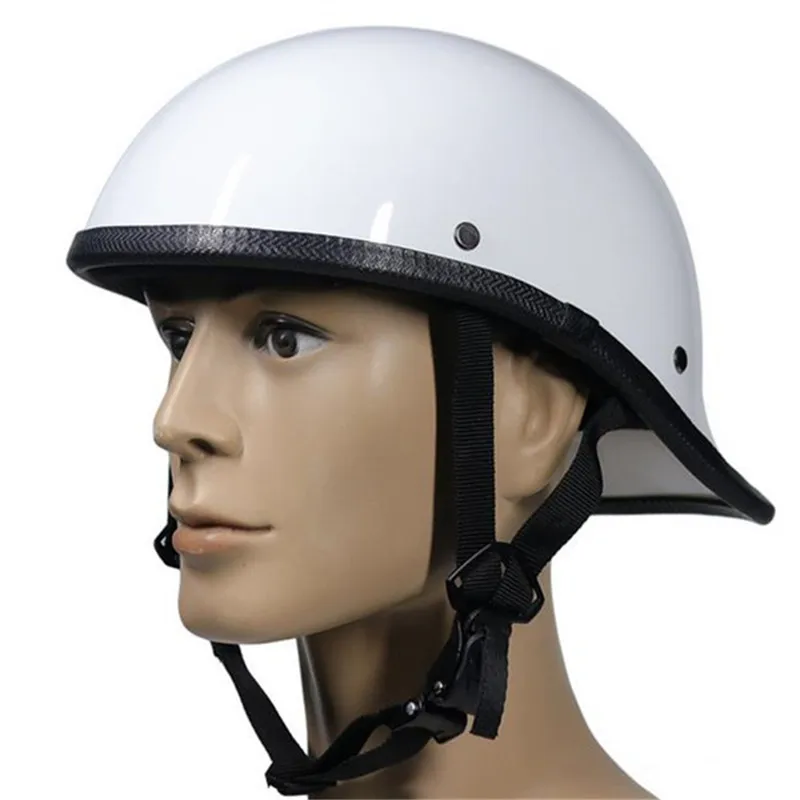 White Helmets for Motorcycle Retro Half Cruise Helmet Scooter Motorcycle GERMAN Helmet Vintage Motorcycle Moto