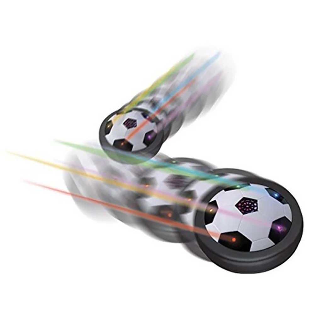 Kids Levitate Suspending Soccer Ball Air Cushion Floating Foam Football with LED Light Gliding Toys Soccer Toys Kids Gifts J0467