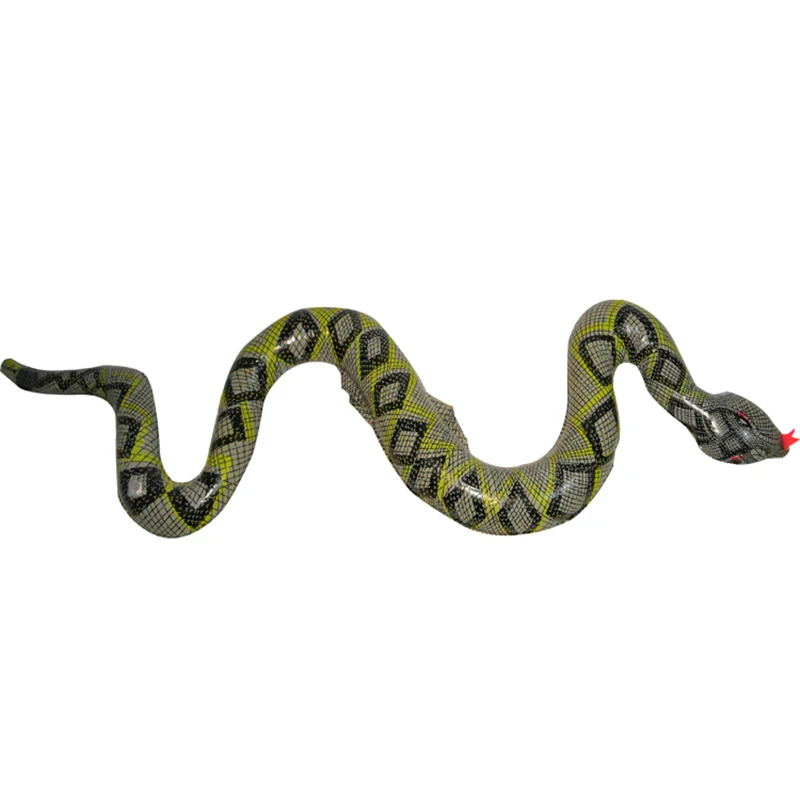 PVC Inflatable Python Simulation Inflatable Snake Tricky Small Animal Toy Inflatable Toy Snake Water Entertainment Accessories