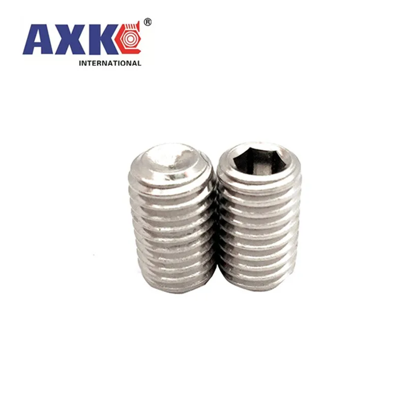 10/50pcs M2 M2.5 M3 M4 M5 M6 M8 DIN916 A2-70 304 stainless steel Hex Hexagon Socket Allen Cup Point Grub Screw Set Bolt