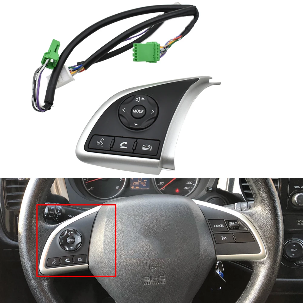 

For Mitsubishi Outlander 2013 2014 2015 2016 for ASX 2013 2014 2016 Switch Steering Wheel Button Audio Android Player Switches