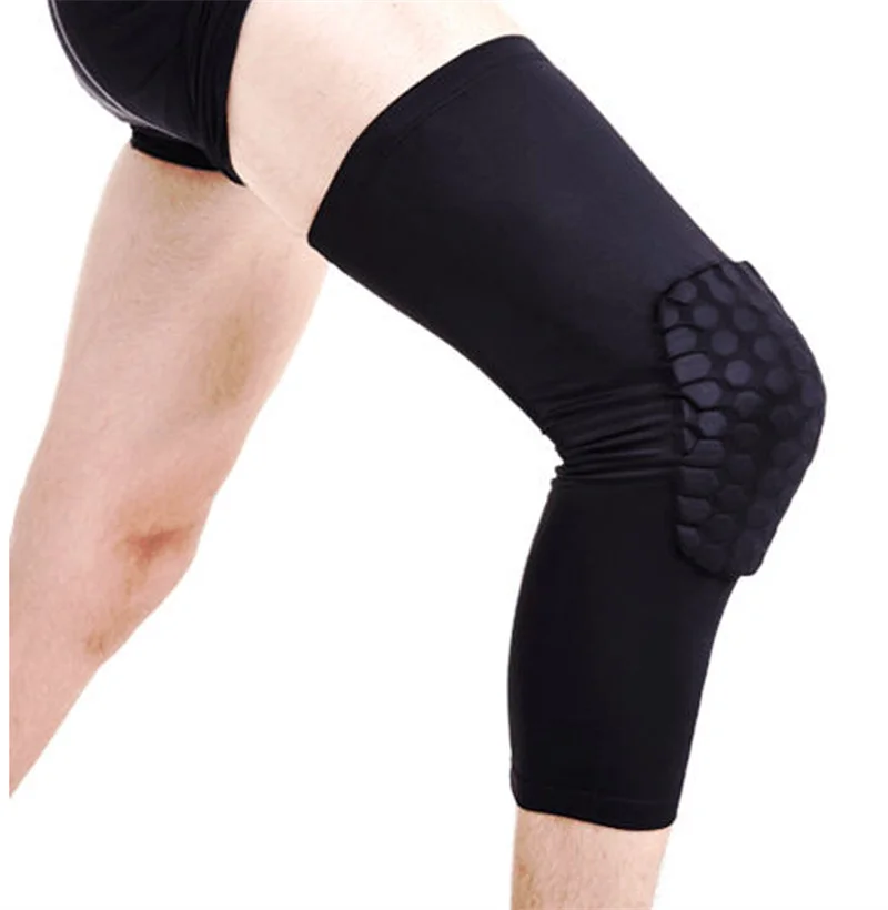 Professional Honeycomb Crashproof Knee Support Protective Sport Gear Leg Knee Pads Breathable Bandage Basketball Knee Brace