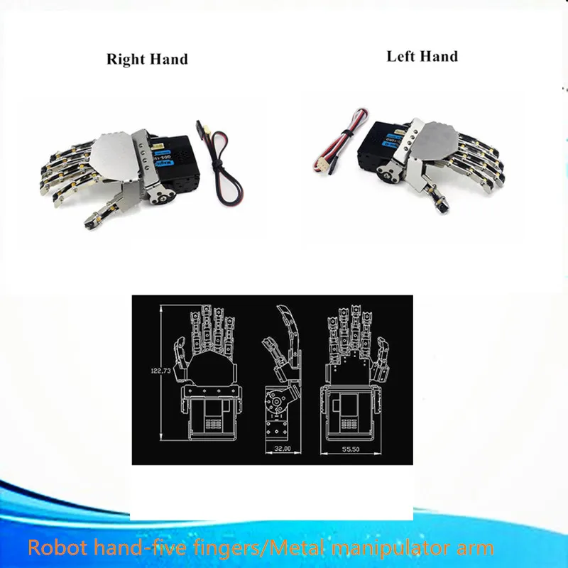 

Official iSmaring Robot hand-five fingers/Metal manipulator arm/Mini bionic hand/Humanoid robot arm/gripper/car accessories/le