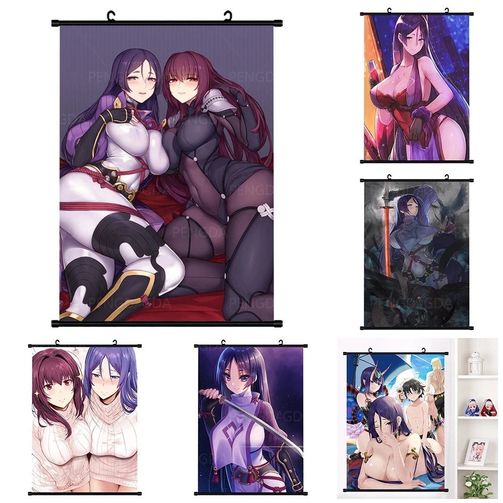 Fate Grand Order Minamoto No Yorimitsu Print Canvas Anime Picture Plastic Scroll Poster Hang Painting Decor Home Room Wall Art