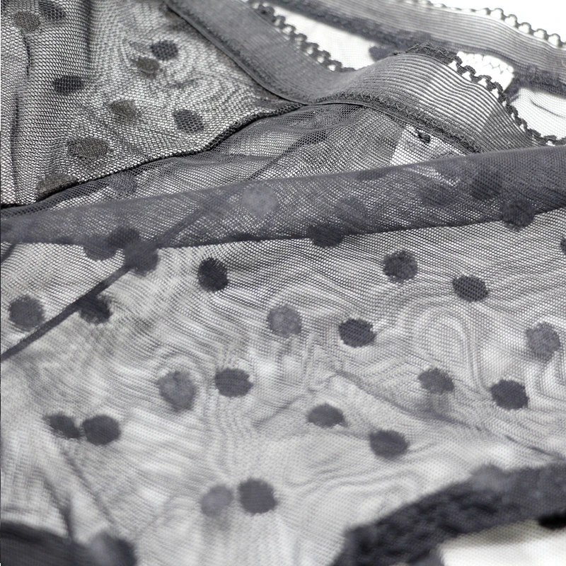 Ladies Panties Large Size Female Underwear Plus Size Women Quick-drying Sexy Lace Thin Transparent Dot Mesh Panties Women\'s