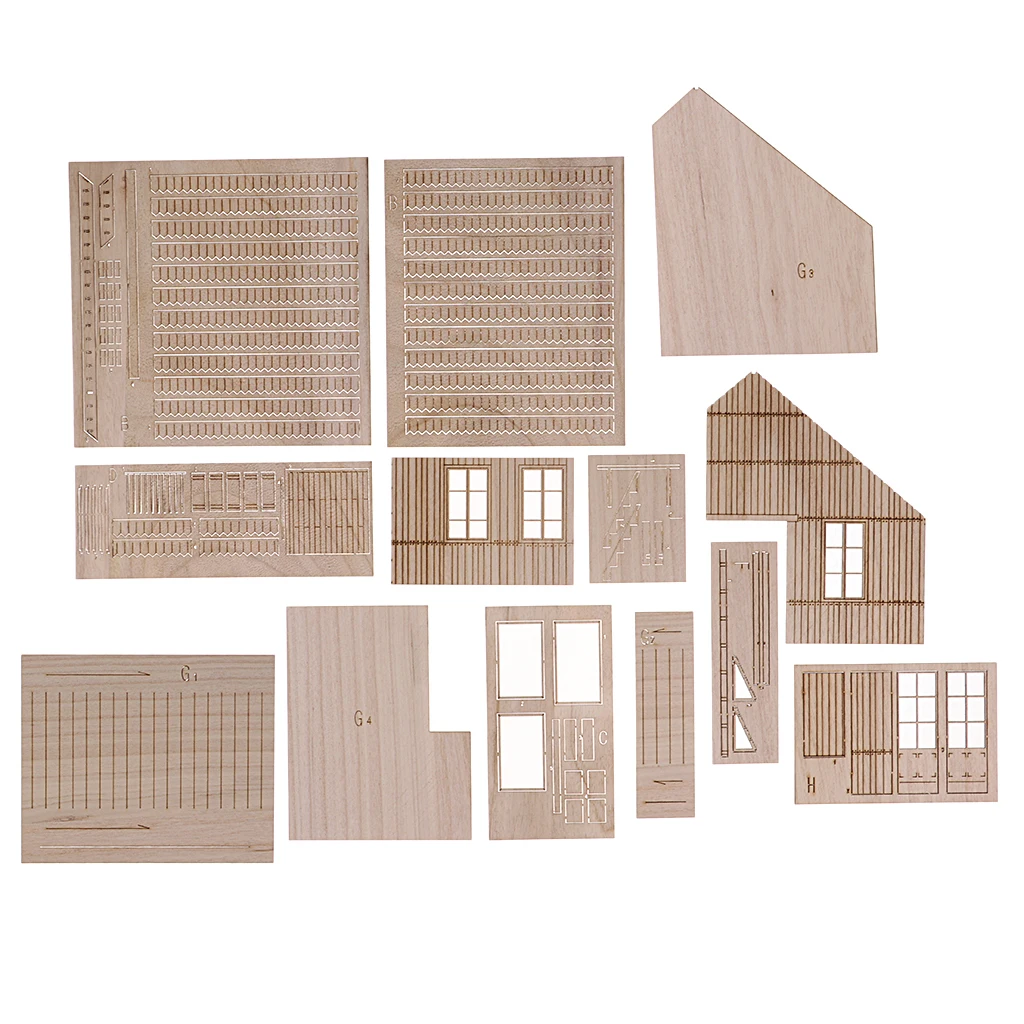 World War II Gerrman Soldier Shelter House Wood Cabin 1/35 Scale Model Kits