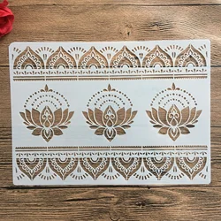 A4 29 *21cm Mandala stencils for diy scrapbooking plastic stencil for cake decorating wall stencil patterns for painting