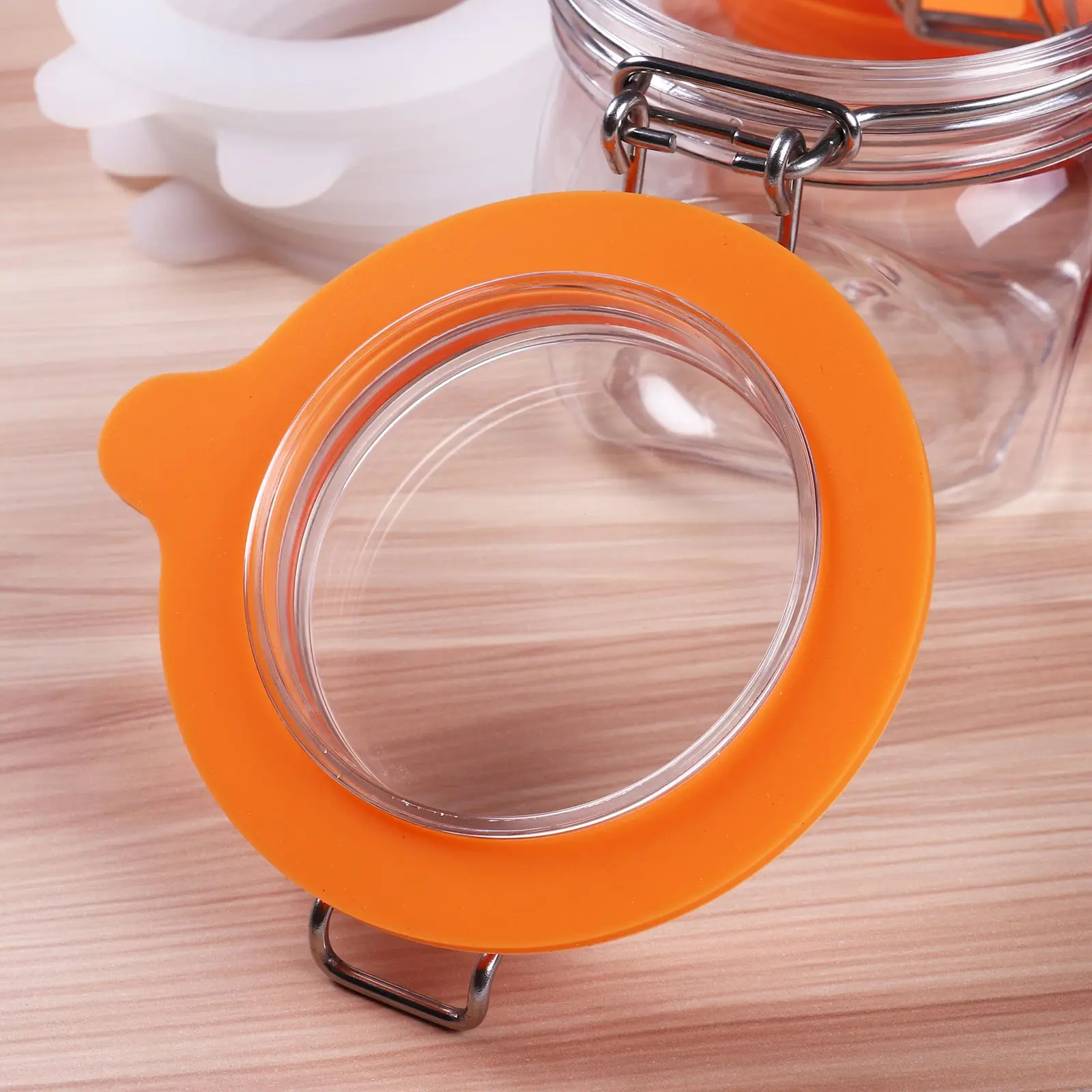 10Pcs Silicone Jar Gaskets Replacement Food Storege Jars Airtight Leak-proof Rubber Sealing Rings Fits Regular Mouth Canning Jar