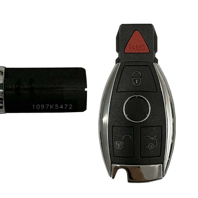 KEYECU OEM bezkluczykowy pilot 3 + 1 / 4 przycisk 315MHz dla Mercedes Benz FBS4 Fob FCC ID: IYZDC12K inteligentny kluczyk samochodowy