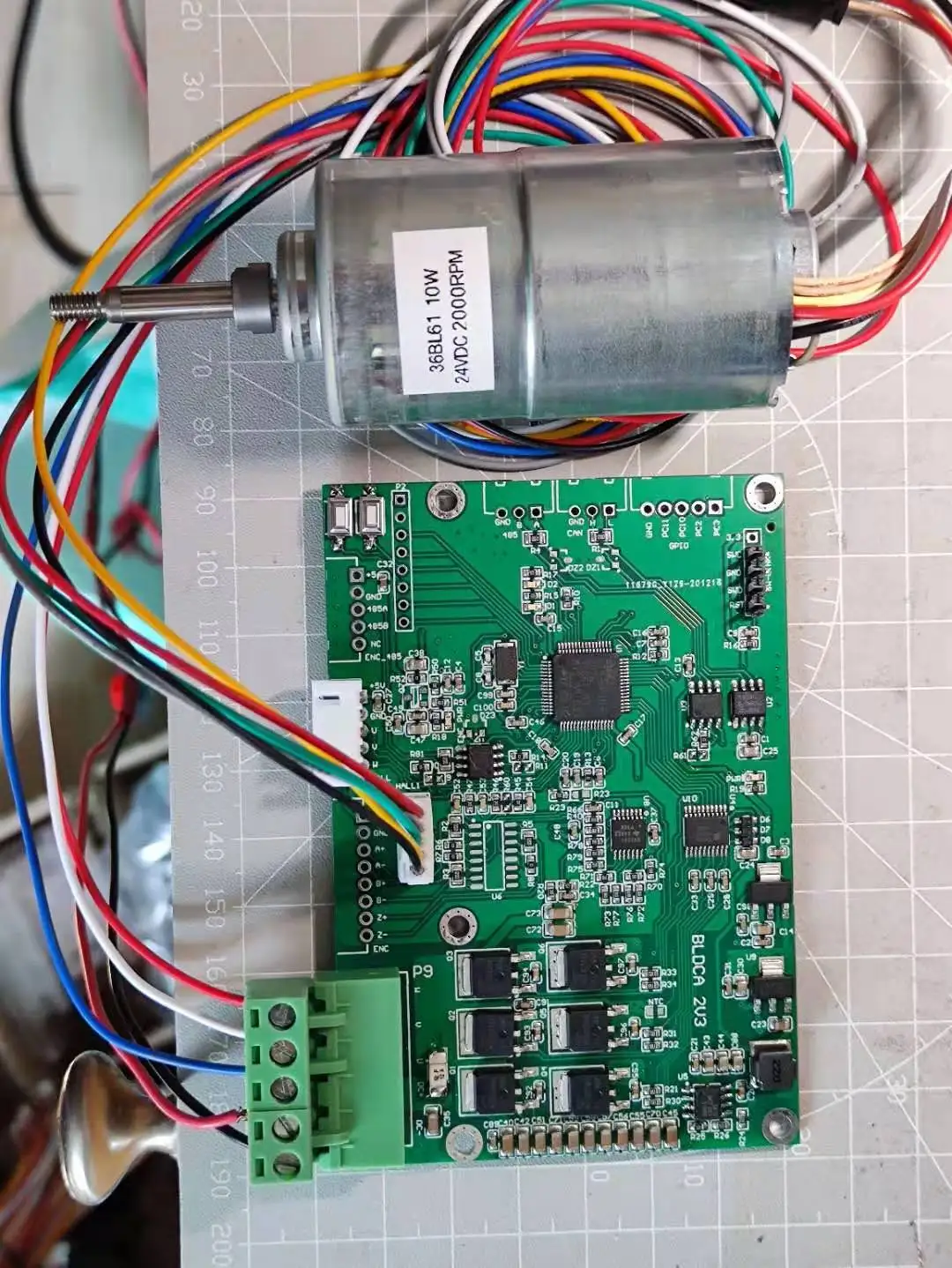 Scheda di sviluppo motore BLDC Brushless STM32F103, Feedback Hall, controllo vettoriale, pcba