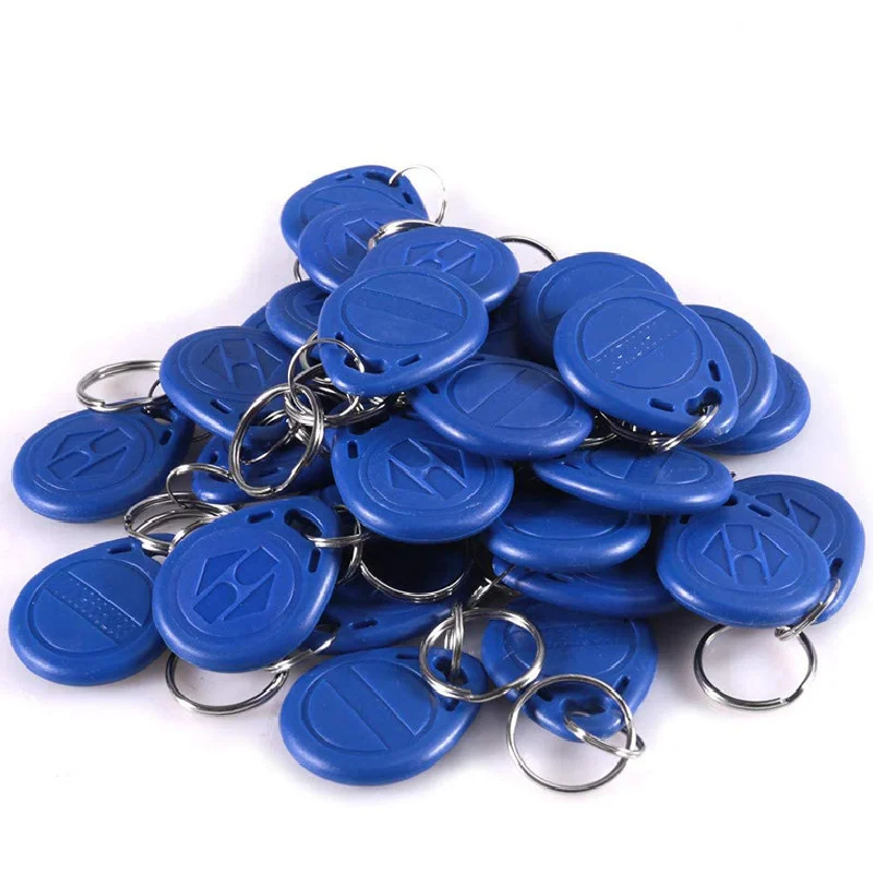 10pcs/lot 125KHz RFID EM4100 Door Entry Access Control High Quality ID Tags Keyfobs Card Only Read Chip Plastic Keyfob