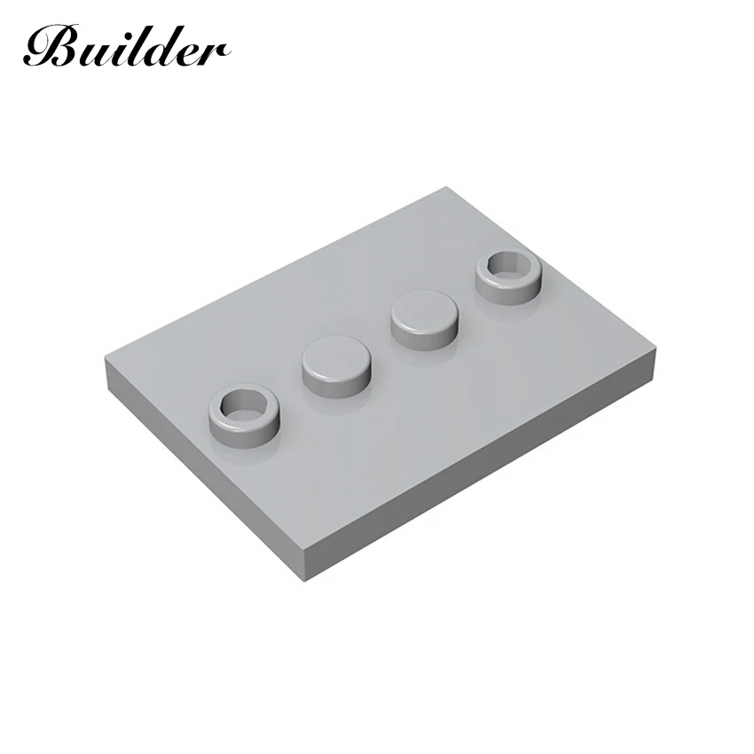 Little Builder 88646 10pcs Accessories DIY Plastic Technological Parts 3x4 Base MOC Educational Compatible  Brands Children Toy