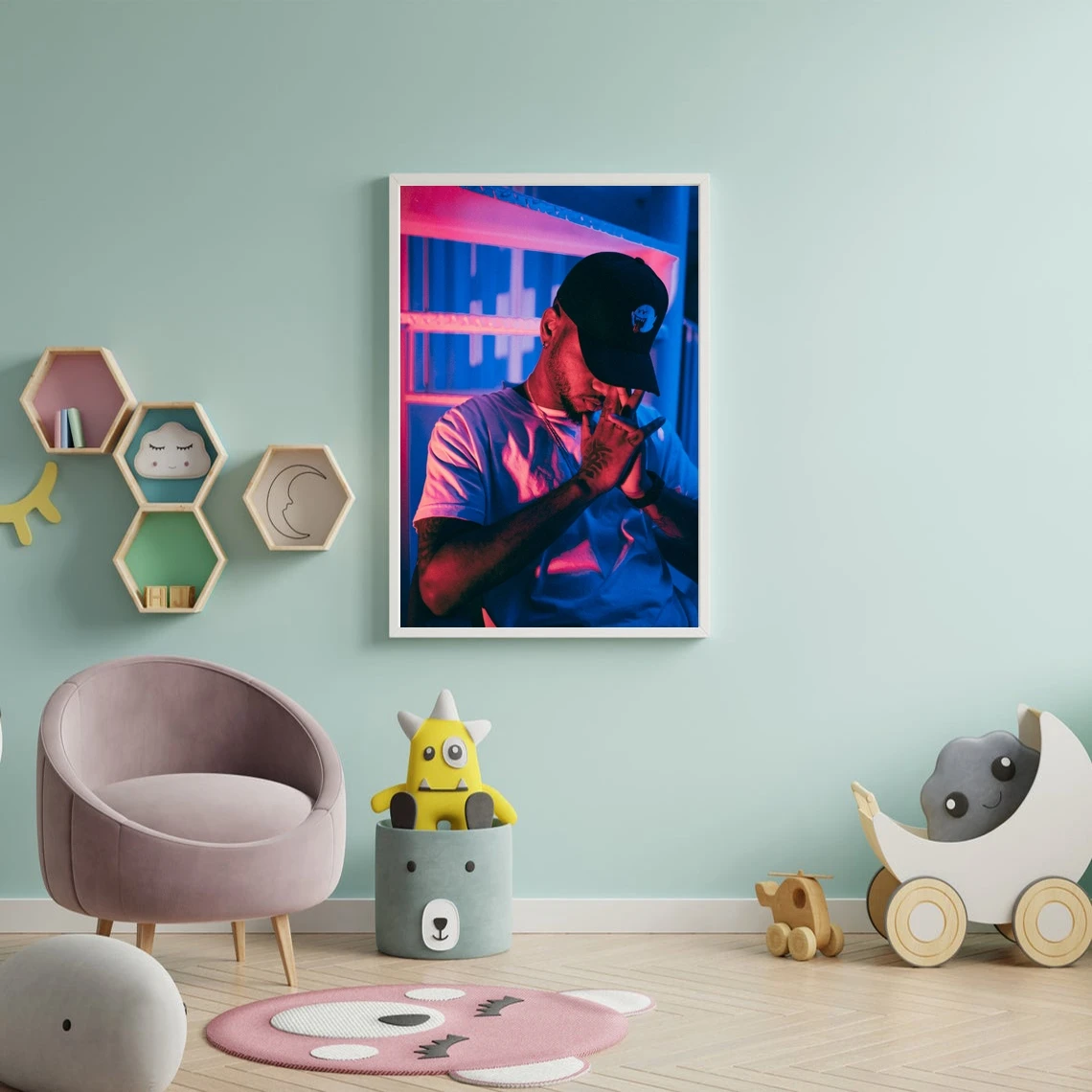 Bryson Tiller Pop Music Singer Music Star Poster Art Print Canvas Painting Wall Pictures Living Room Home Decor (No Frame)