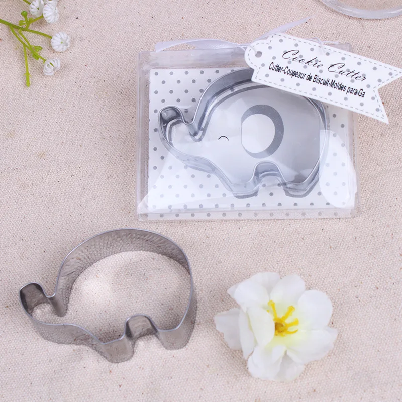 

10 шт. Baby Shower вечерние украшения маленький арахиса слон торта Детские сувениры для новорожденного ребенка вечерние резчик печенья
