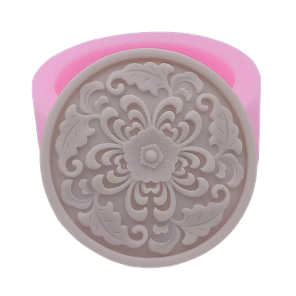 Classic Round Silicone Soap Mold Handmade Silicone Molds for Natural Soap DIY Making Decorating Scented Candle Wax Melt Mould