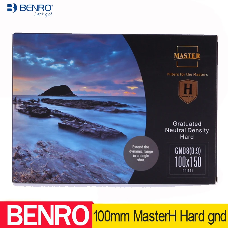 Benro MasterH 100mm x150mm HARD gnd4 GND8 gnd16 GND0.9 (3 Stops) Glass Square Filter