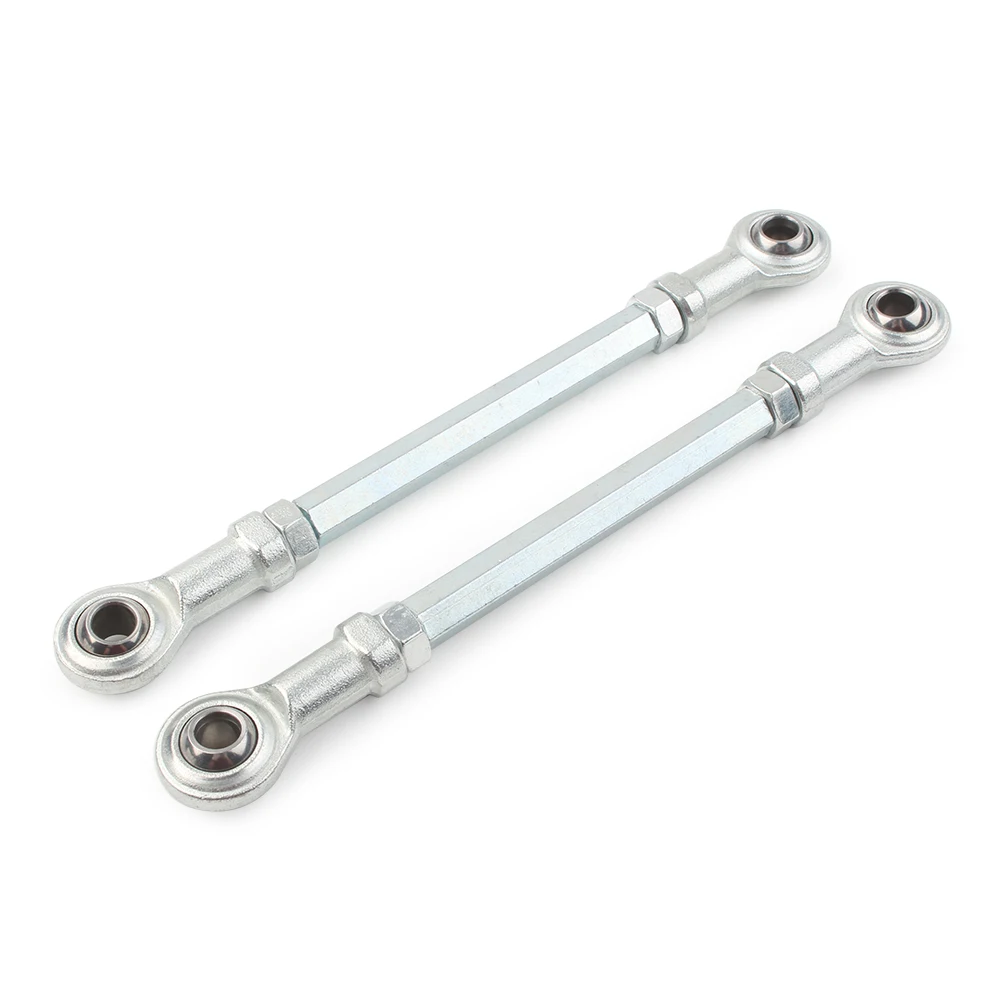 2pcs Metal Bolt Tie Rod Ball Joiner Steering Shaft Assembly for ATV Go Kart Compatible with 50cc-125cc 4 stroke