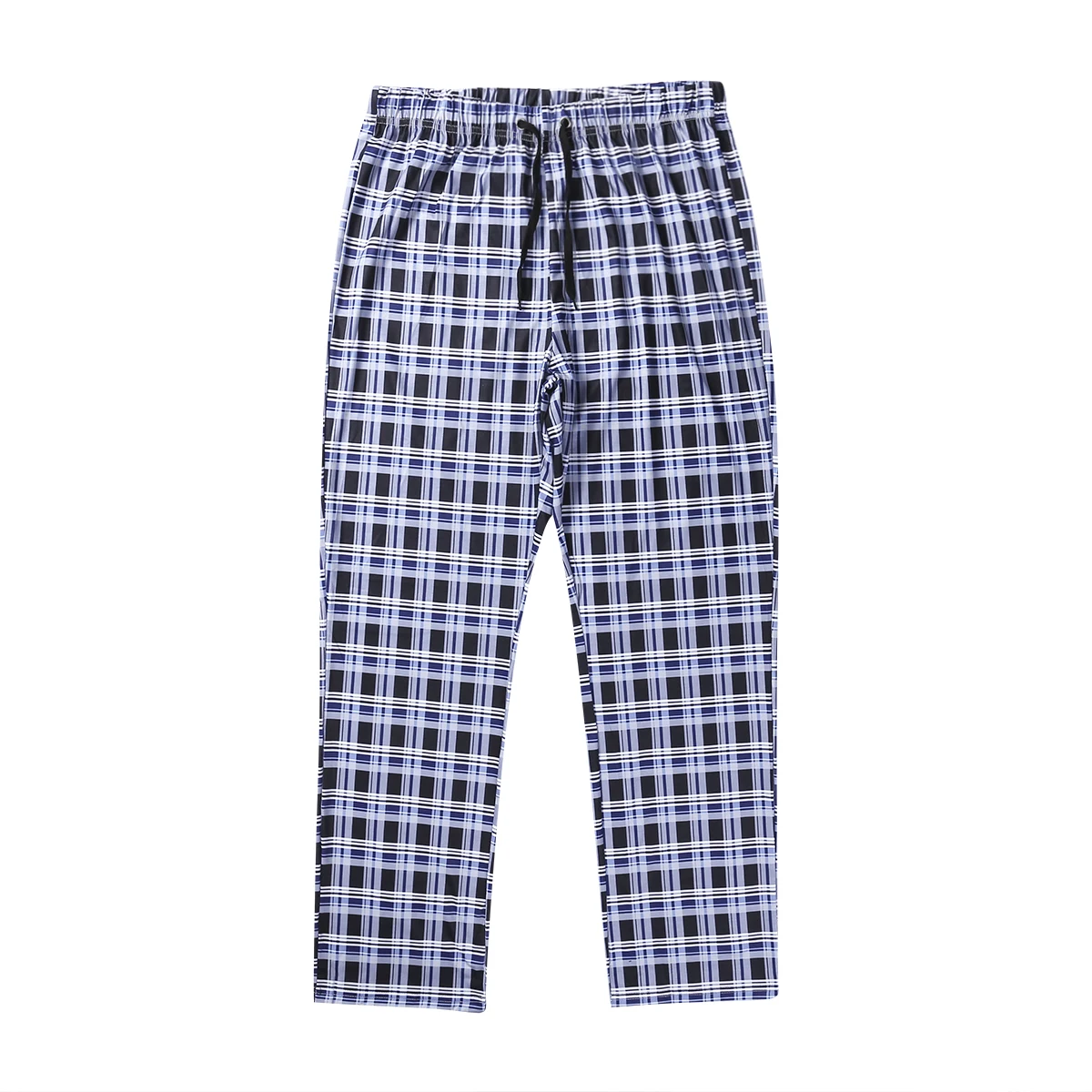 4 Colors Fashion Men Plaid Pajama Pants Male Loose High Waist Stretch Plaid Pajamas Homewear for Daily Sleep M-XXL