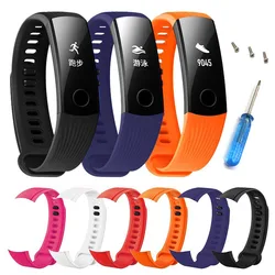 Silicone Wrist Strap for Huawei Honor Band 3 Smart Bracelet Wristband for Huawei Honor Band 3 Watch Band