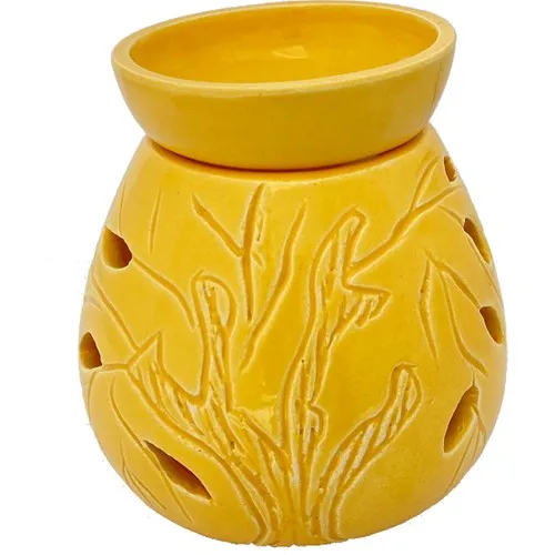 Wish By Konakoğlu Ceramic Decorative Censer Yellow tree pattern