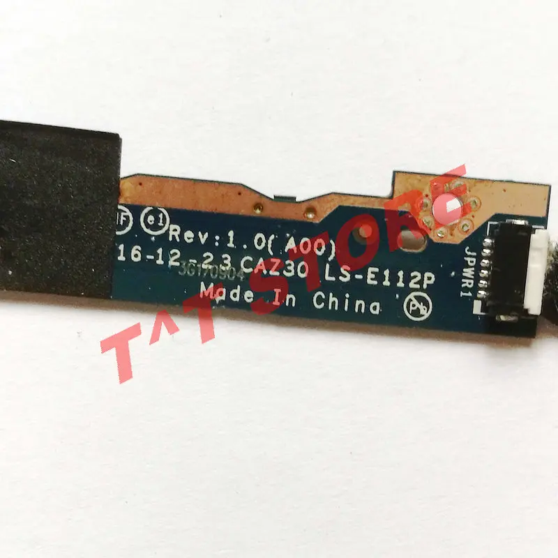 original for Dell Latitude 5289 Power Volume Control Board with cable LS-E112P V30TJ CN-0V30TJ 0V30TJ test good free shipping