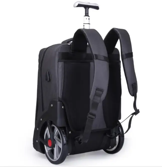 Men Travel trolley bag Rolling Luggage backpack bags on wheels wheeled backpack for Business Cabin carry on luggage bag wheels