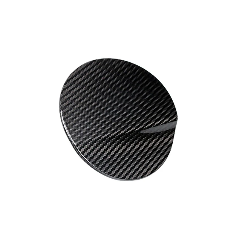 Fuel tank decorative cover For Ford Mustang 2015-2021 Car Accessories Dry Carbon Fiber Sticker Car Gasoline Tank Cap