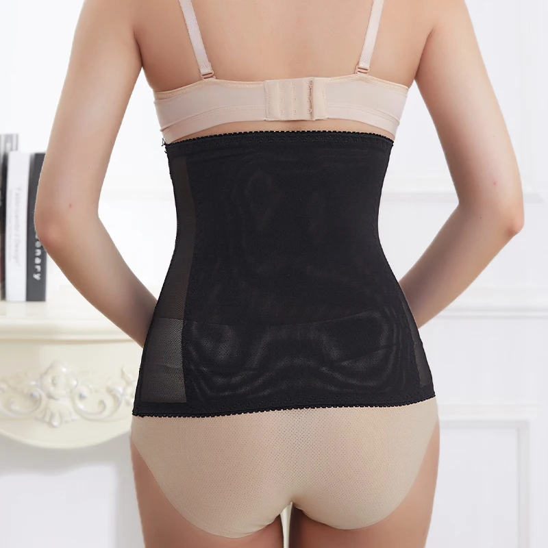 Body Shaper Waist Trainer Belt for Women Modeling Strap Mesh Intimates Girdle Belly Belt Stomach Abdomen Postpartum Belt Breath