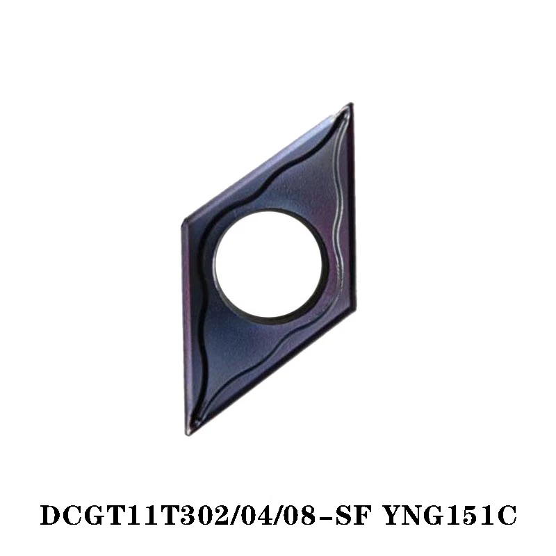 ZC 100% DCGT originale DCGT11T304-SF inserto in metallo duro DCGT11T308-SF per frese tornio di alta qualità 10 pz