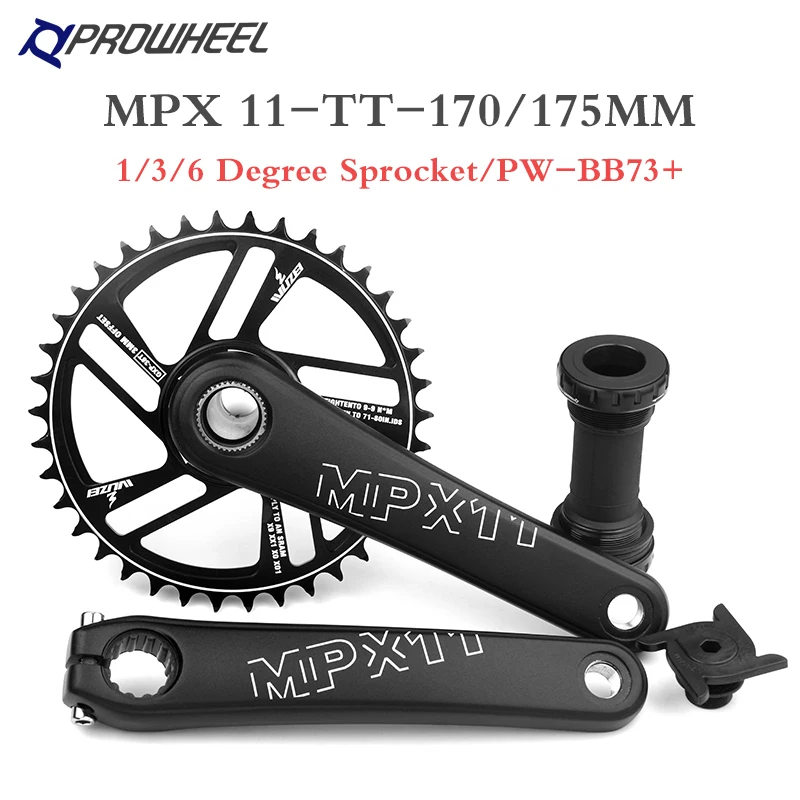 Korba PROWHEEL 170MM 175MM łańcuch rowerowy 30T 32T 34T 36T 38T 40T 42T wąski szeroki rower MTB zębatka do SRAM SHIMANO Deore