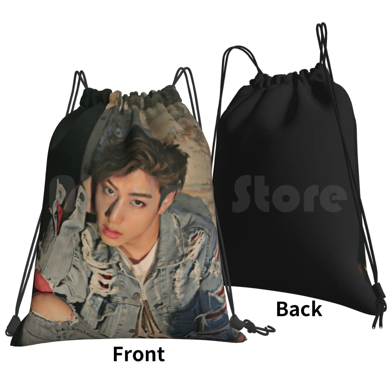 Got7 Turbulence-Mark Backpack Drawstring Bags Gym Bag Waterproof Got7 Kpop Jackson Yugyeom Junior Jinyoung Youngjae Got7