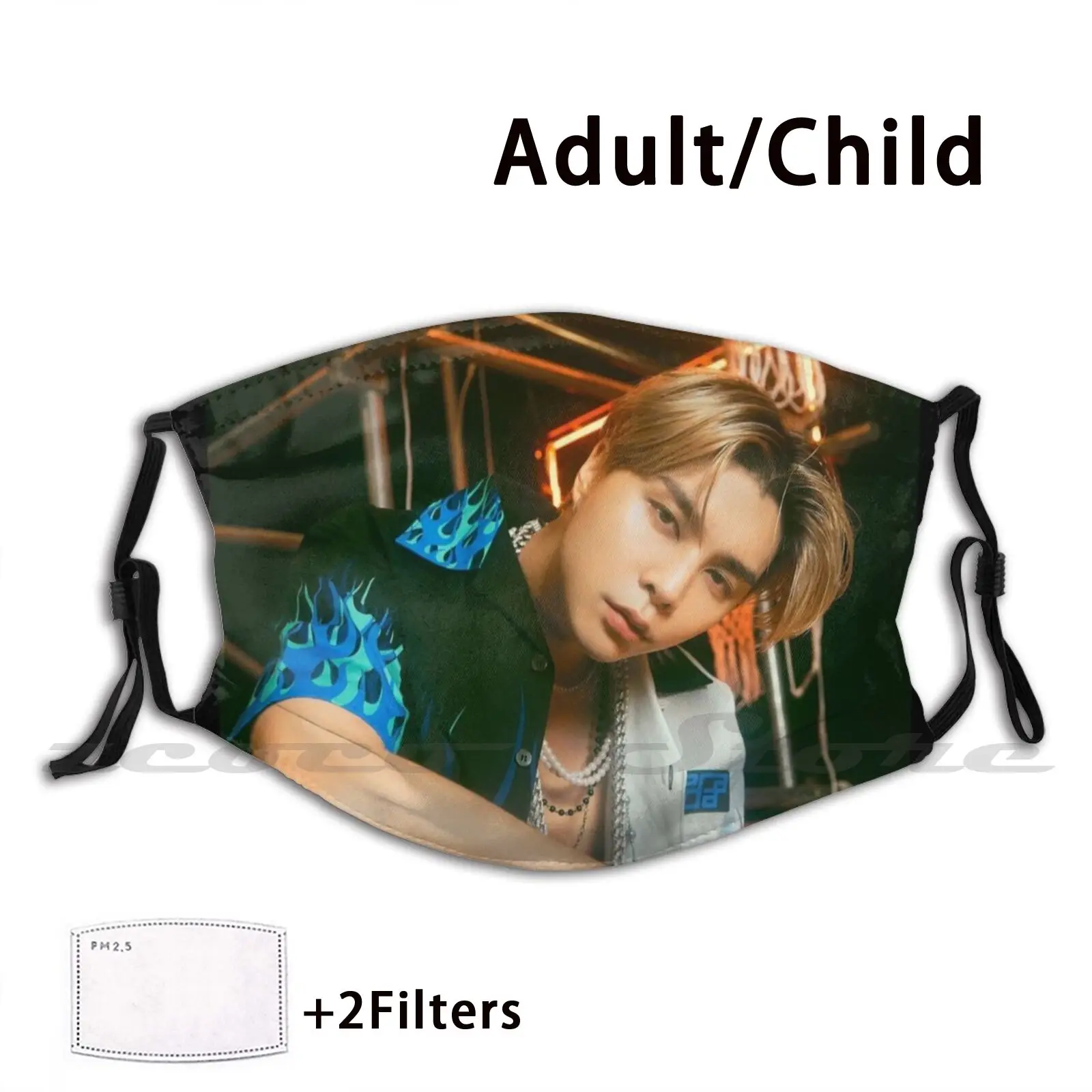 Johnny - Nct U ( ) Washable Trending Customized Pm2.5 Filter Mask Johnny Nct Nct 2020