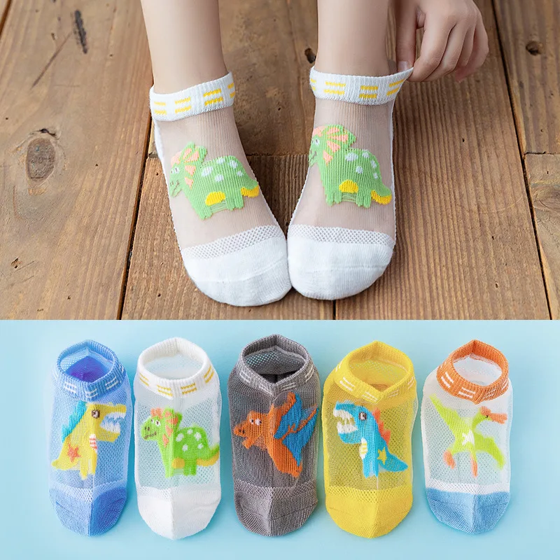 NEW Spring and Autumn Boys and Girls Baby Socks Children's  Thin Mesh Socks Cute Cartoon Children's Socks Wholesale