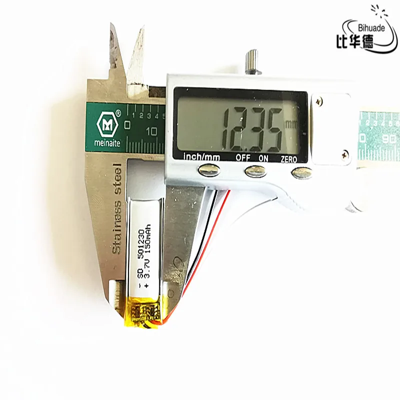 3 خطوط استشعار درجة الحرارة الثرمستور 3.7 فولت، 150 مللي أمبير 501230   بوليمر ليثيوم أيون / بطارية ليثيوم أيون لبنك الكمبيوتر اللوحي، نظام تحديد المواقع، mp3، mp4