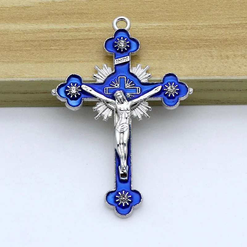 Antique Catholic Church Relics Wall Crosses Crucifix Jesus Christ Cross Pendant Wall Crucifix Home Chapel Decoration Keychain