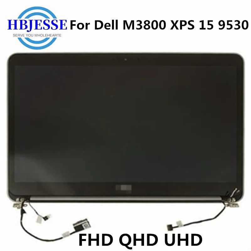 

Original perfect 15.6"For Dell XPS 15 9530 Precision M3800 Full Assembly Touch LCD display Screen Top Cover + Hinges 6RGW0 6H0NN