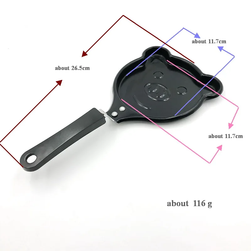 Cartoon Shape Warm Heart Breakfast Omelette Pan Kitchen Tools Mini Pancake Pans Creative Love Small Fried Egg Pan