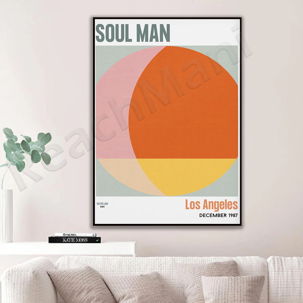 Soul Man 80s movie posters, retro aesthetic poster prints, retro color prints, retro wall pictures for living room home decorati